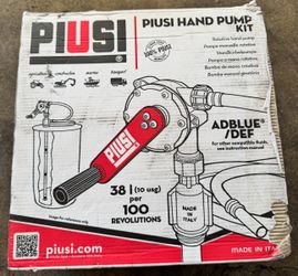 PIUSI 53DR85 Hand Operated Drum Pump For 55 Gallon Container Size w/ Hose