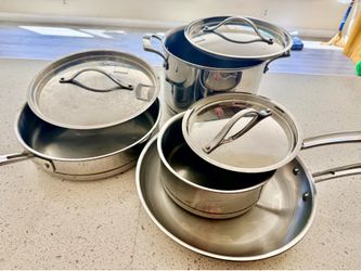Costco stainless set cookware set