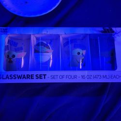Baby Yoda Glass Cup Set