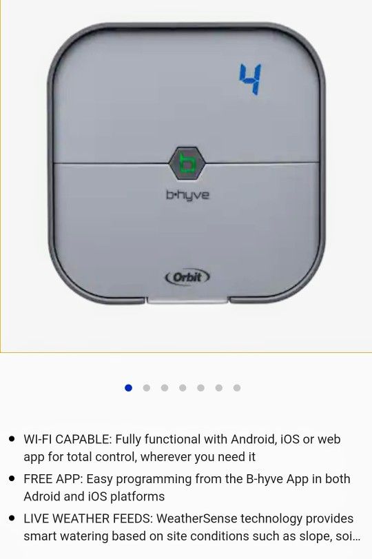 4-ZONE B-HYVE SMART WI-FI INDOOR TIMER