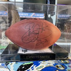 Signed Emmitt Smith Football - HOF