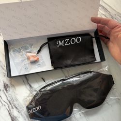 MZOO Sleeping Eye Mask for Men & Women Black
