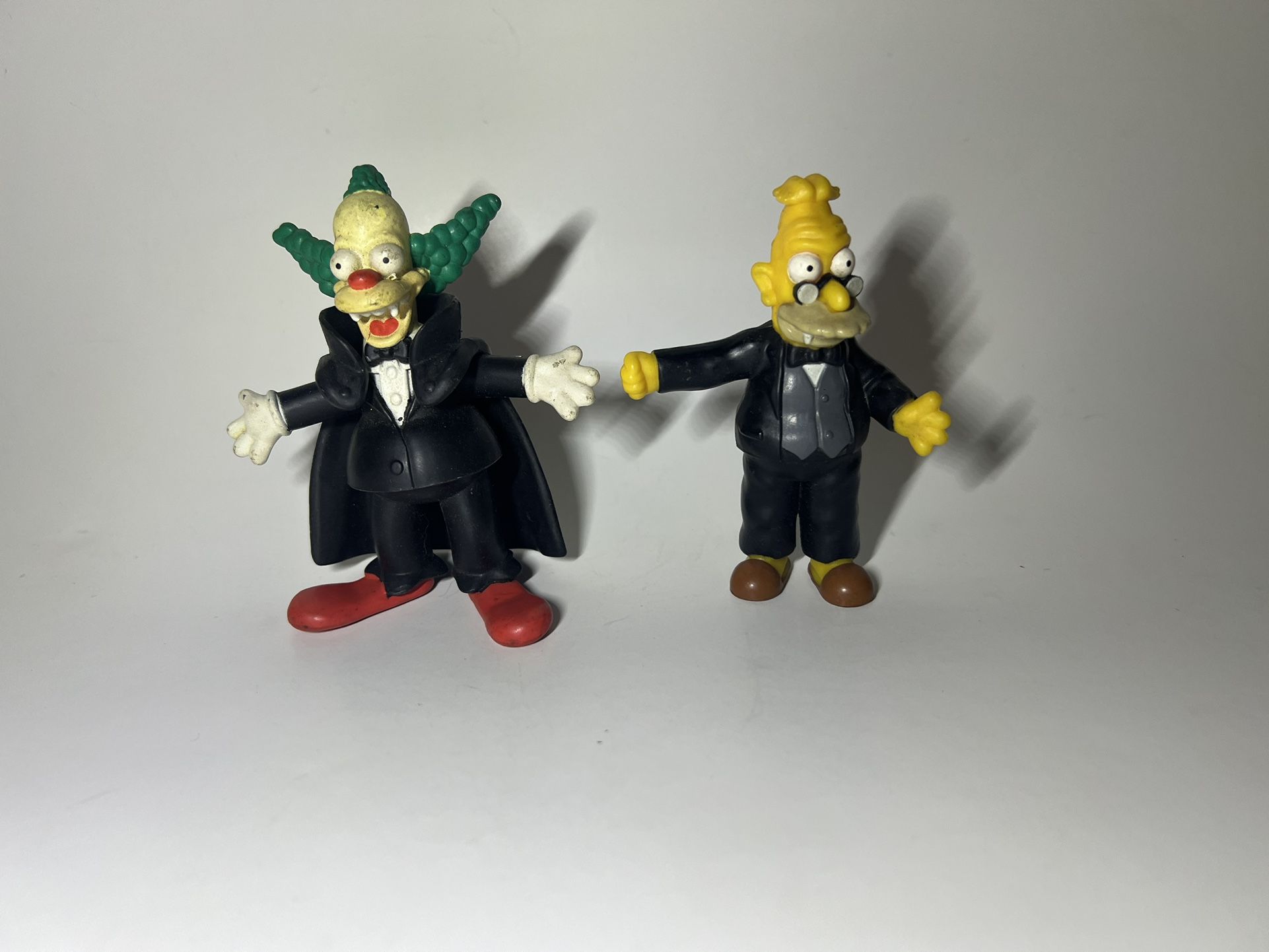 Vintage Simpsons Krusty the Clown Vampire Figure - 2001 Burger King And The Simpsons Spooky Grampa Treehouse Horror