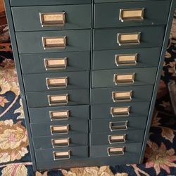 Vintage Metal Tool Drawer/ Makeup/ Paperwork 