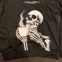 Black Skeleton  Sweater 