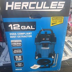 Hercules Hepa Compliant 12 Gallon Dust Extractor
