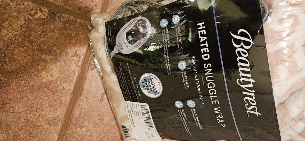 Beautyrest Heated Snuggle Wrap Blanket