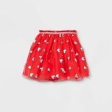 Girls' Sparkle Heart Tutu Skirt - Cat & Jack™ Red XL