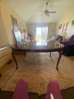 Vintage dining table Solid Cherry Thomasville  Winston Court serious6 chairs