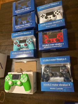 Lot of 6 PS4 Wireless Controllers for playstation 4 console
