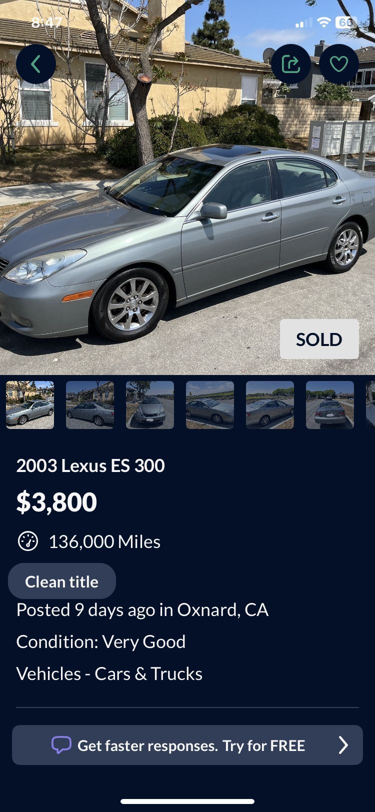 2001 Lexus ES 300