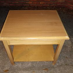 Wooden End/ Side Table For Sale 