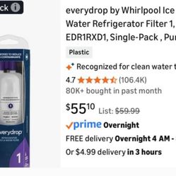 everydrop by Whirlpool Ice and Water Refrigerator Filter 1, EDR1RXD1