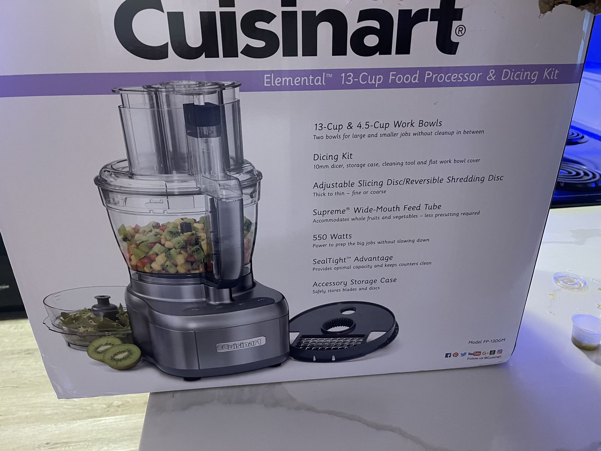 Elemental 13 Cup Food Processor With Dicing (FP-13DGM) 