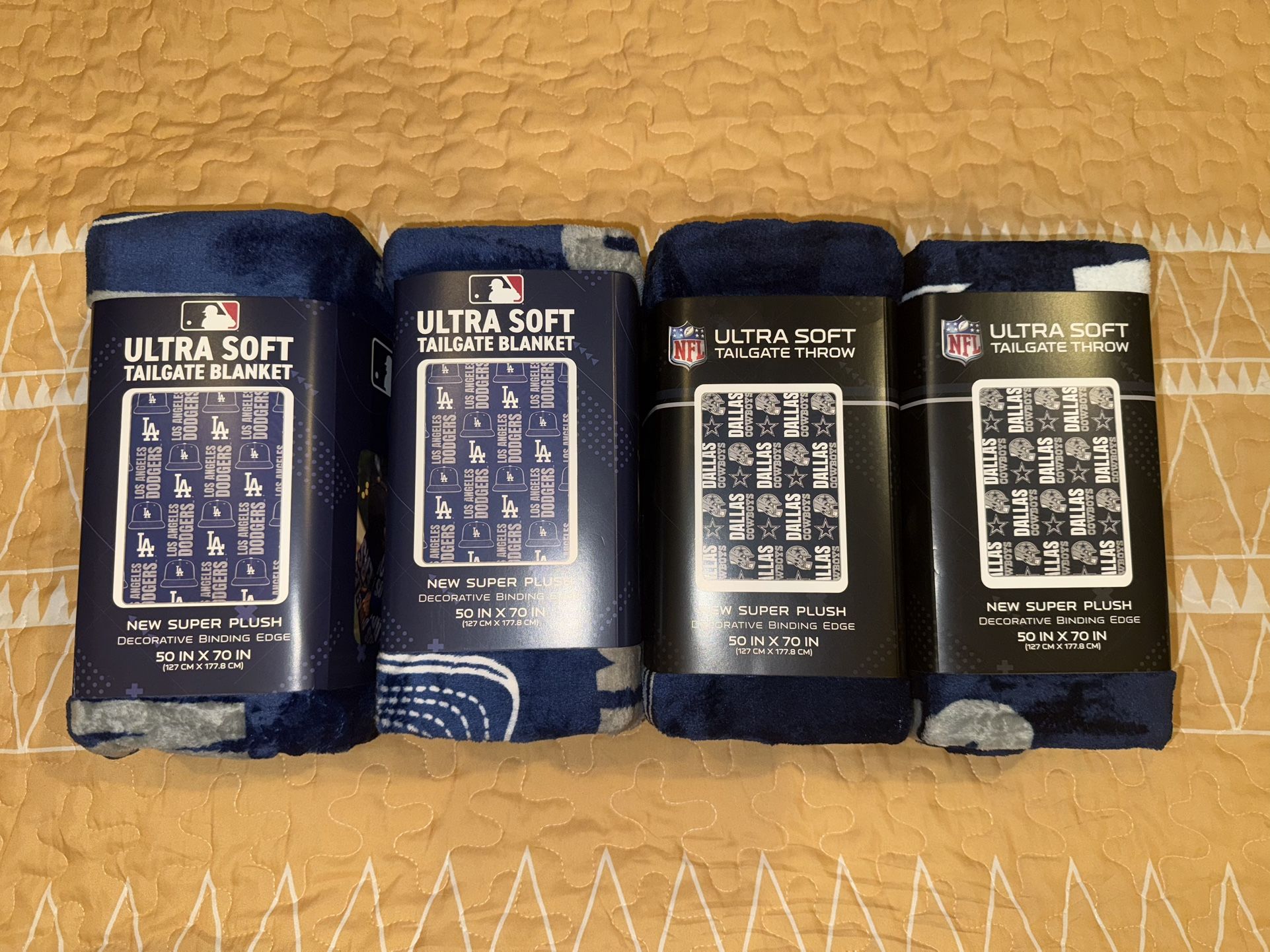 Dodgers & Cowboys Throw Blanket New