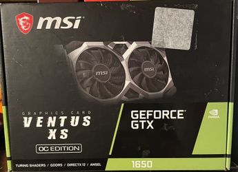 MSI Geforce GTX 1650 Ventus XS og edition