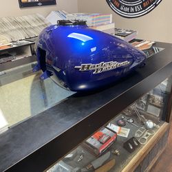 Harley Davidson Street Glide Superior Blue Gas Tank