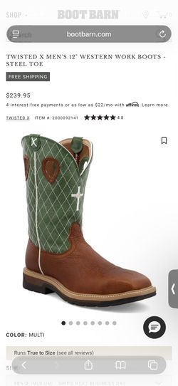 Twisted X Steel Toe Boots Brand New