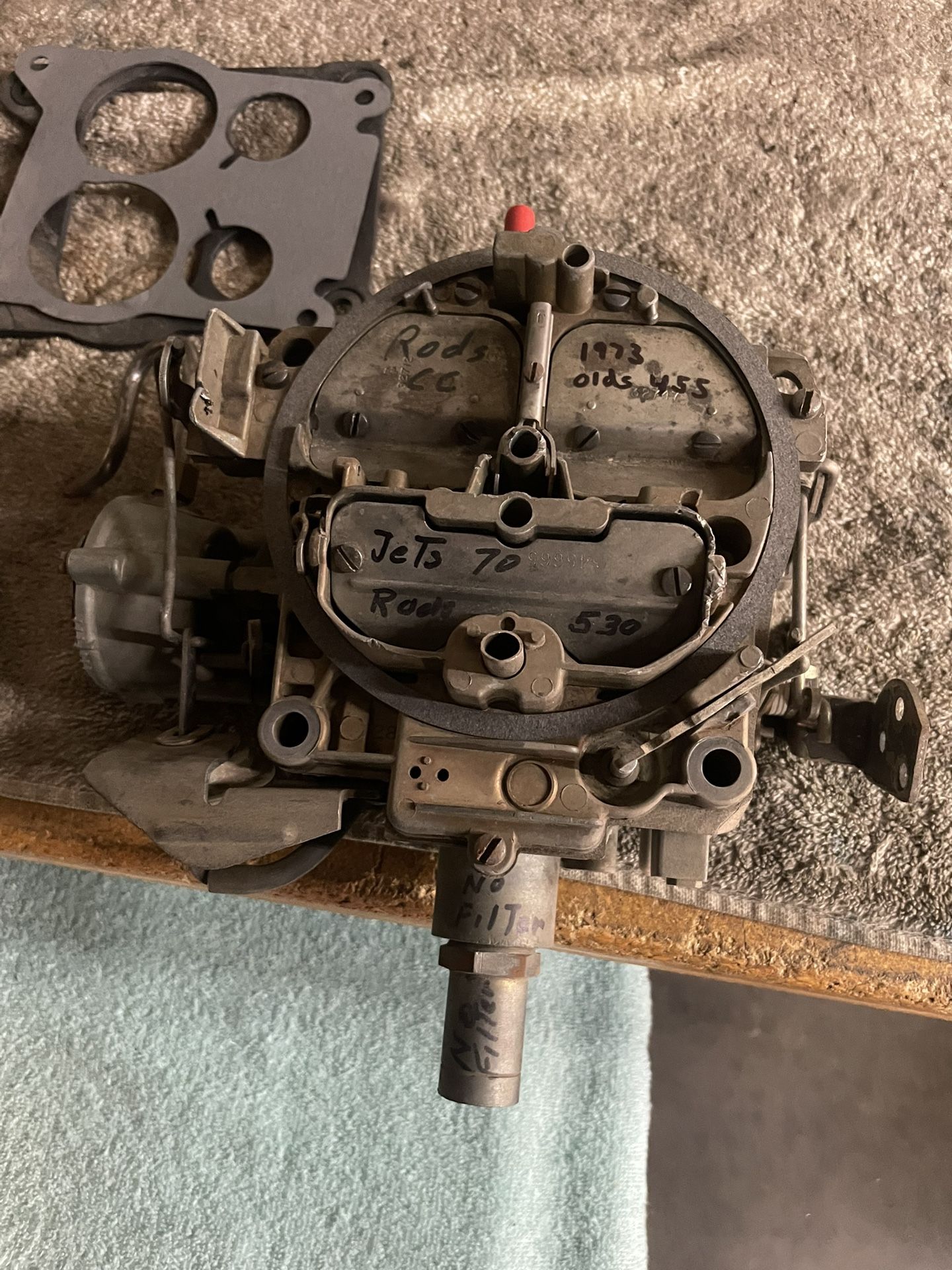 Olds 455 Quadrajet Carb