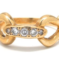 Unique Mens Gold/Diamond Band