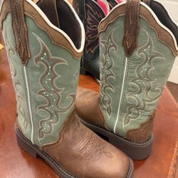 Justin Girl Boots Size 9b 