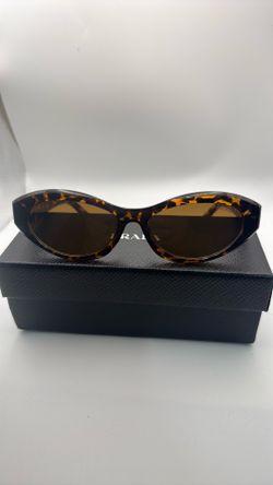 Designer inspired Prada SPR23Y Women’s Oval Tortoise Shell sunglasses
