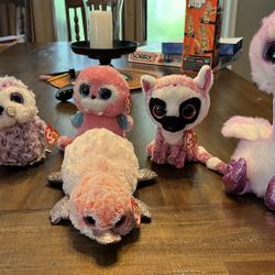 6 Beanie Boos With Tags