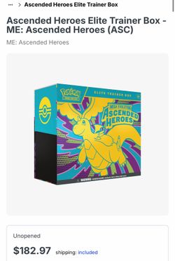 Pokémon ascended heroes etb
