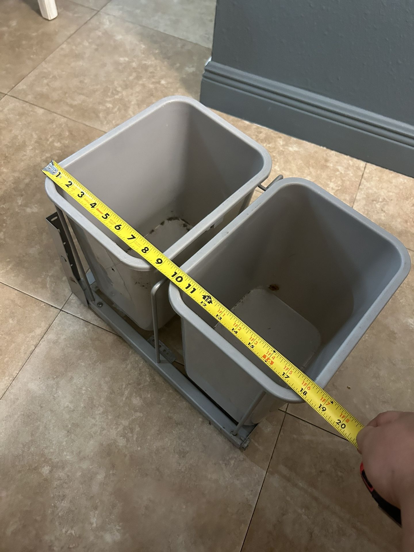 Trash Bin Pull Out Kitchen Cabinet
