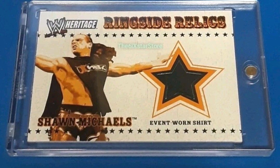 WWE Card Shawn Michaels Relic Event Worn Shirt HBK