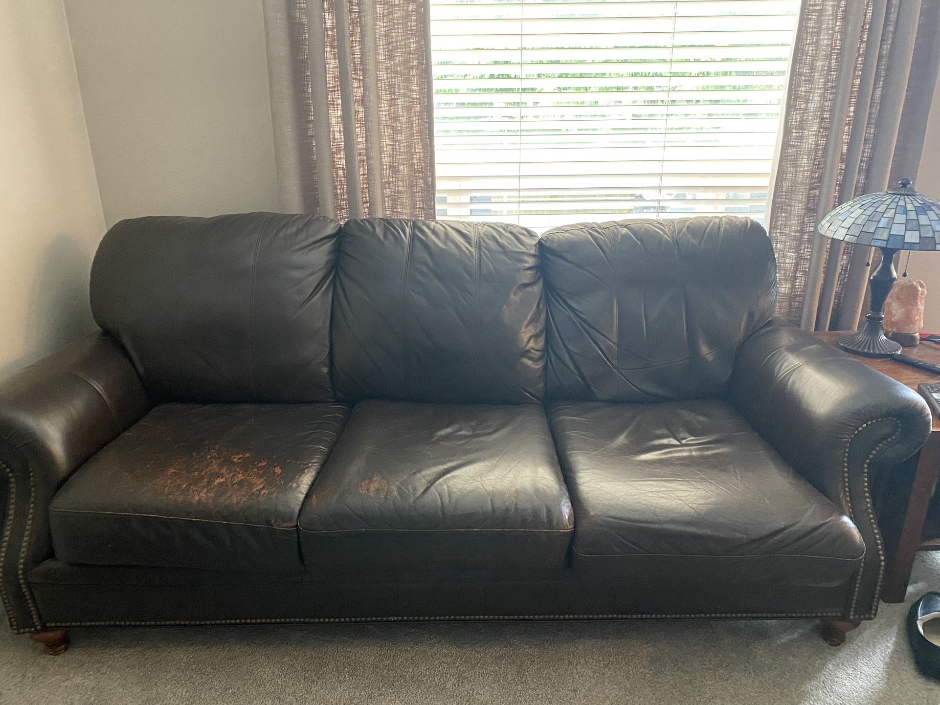 Ethan Allen Barrister Couch, Love Seat, Recliner