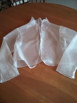 New Size 8 sheer ivory jacket