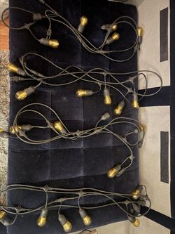 Outdoor String Lights – Edison Bulb Patio Lights – 4 Sets – Heavy Duty