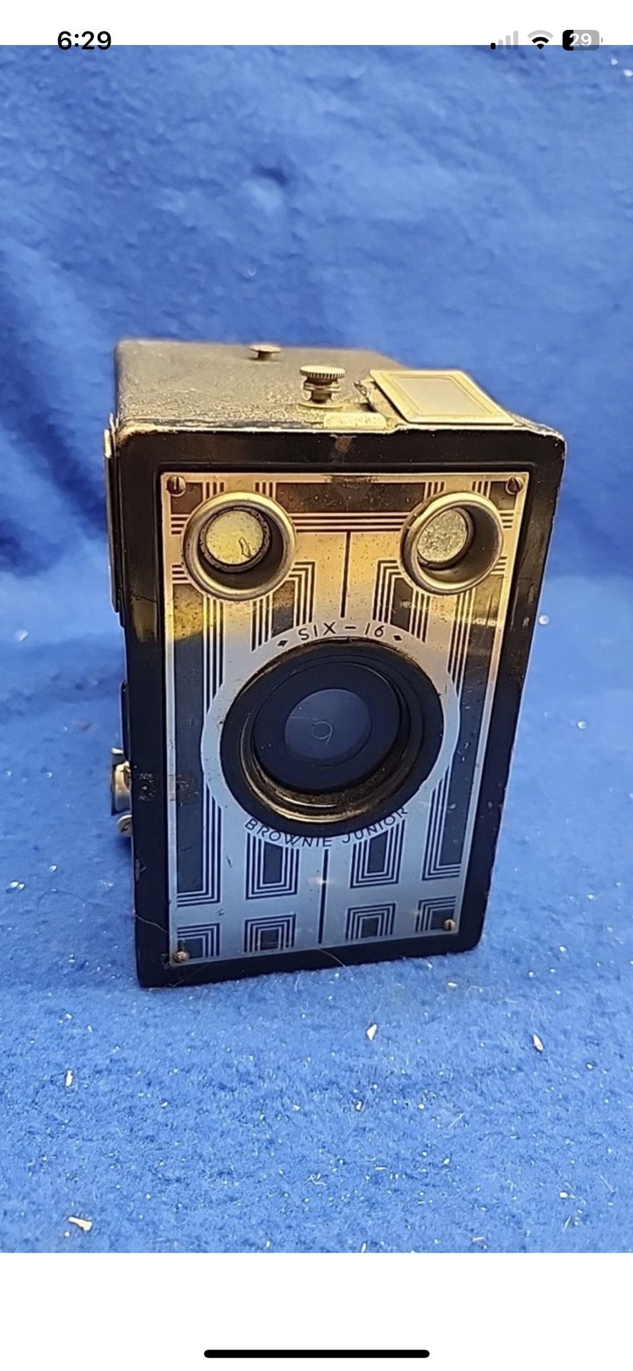 Vintage Kodak Box Camera Brownie Junior Six-16 Untested