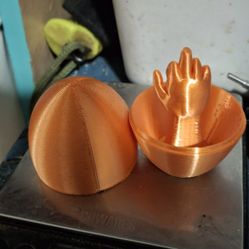 F U finger 3d Printed Egg
