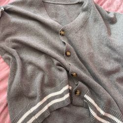 Grey Cardigan New Size M