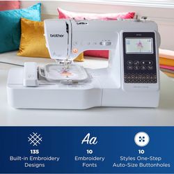 Brother SE700 Sewing and Embroidery Machine, 135 Built-in Designs, 103 Built-in Stitches