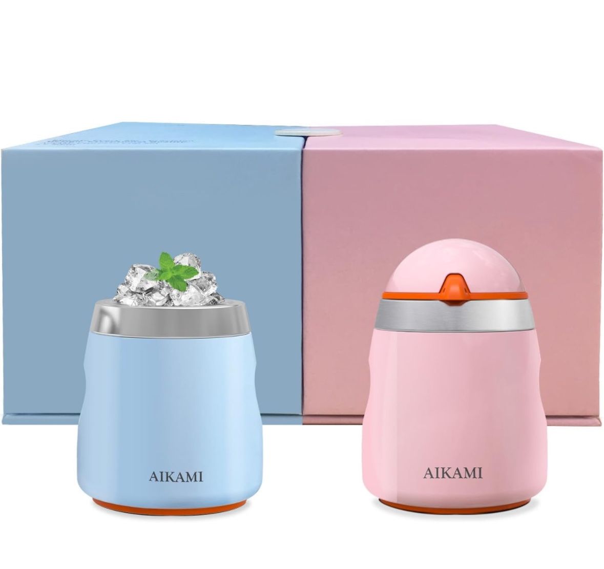 2 Pcs Espresso Cups, Mini Tumbler Shot, Cute Penguin, 304 Stainless Steel, 2 oz for Hot & Cold
