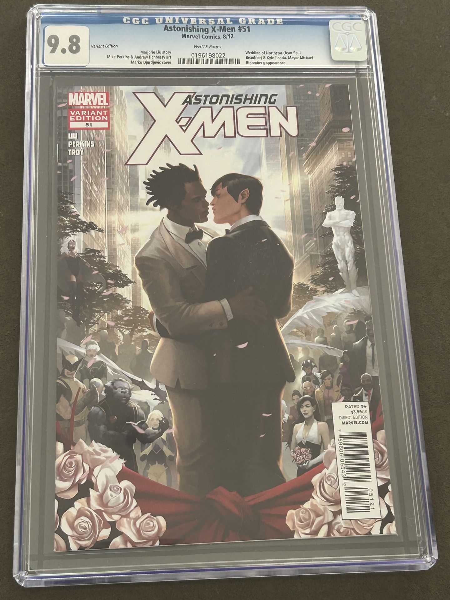 Astonishing X-Men #51 Variant Pride Cover CGC 9.8 White 1st LGBTQ+ Wedding Marvel