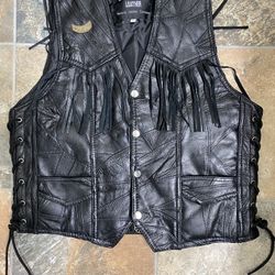 Men’s Leather Vest Medium