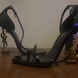 YSL gold Heel