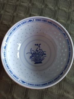 Rice china flower bowl