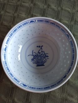 Rice china flower bowl