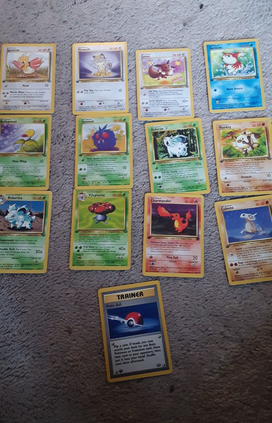 PRICED FOR NEGOTIATION 1st Edition Pokemon Cards. Jungle Set and Team Rocket Set