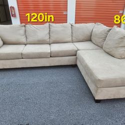 FREE DELIVERY Couch Sofa Sectional Chaise 2 Piece