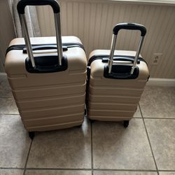Coolife Luggage 2 Piece Set Suitcase