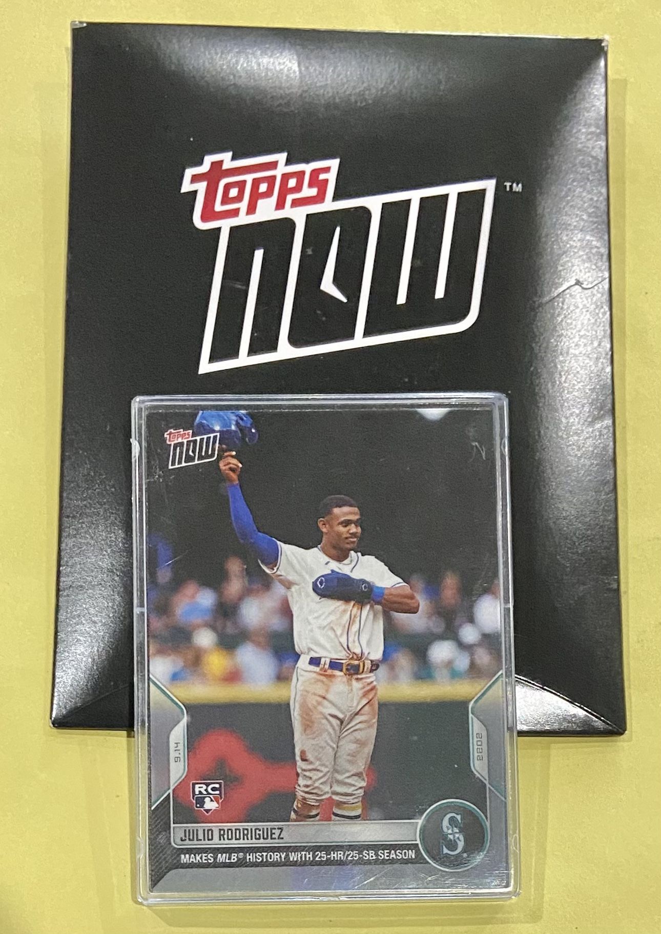 2022 Topps Now Julio Rodriguez Rookie Card