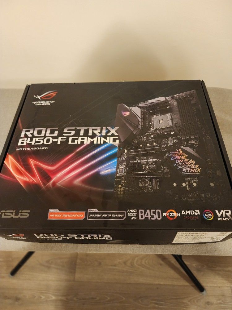 ROG STRIX B450-F GAMING MOTHERBOARD WITH 16GIG memory