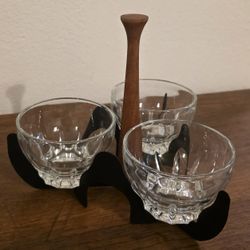 Mid-Century Modern Condiment or Relish Serving Set
