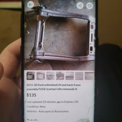 Ford Driver Seat Back Frame